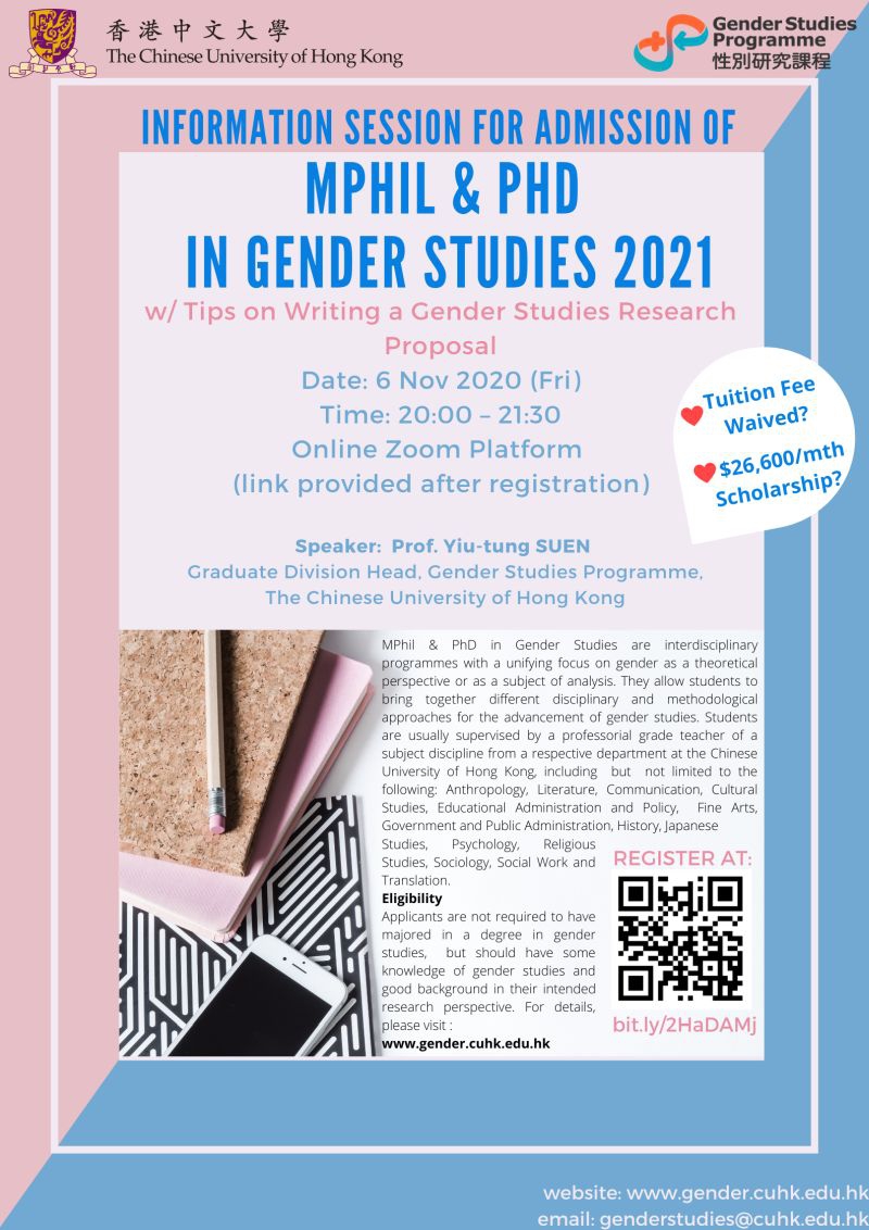 gender studies phd in india