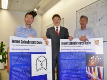 From left: Professor Raymond Wai-Ho Yeung, Professor Shuo-Yen Robert Li and Dr. Ning Cai