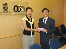 Ms. Shelley Zheng and Prof. Andrew Chan, Associate Dean, Faculty of Business Administration (right).