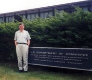 Prof. Lau Ngar-cheung outside the laboratory where he has been working for the past 29 years