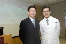 Dr. Fung Wing-hong (left), Clinical Assistant Professor (honorary), Division of Cardiology; and Professor Yu Cheuk-man, Professor of Medicine and Therapeutics, 
Head of Division of Cardiology, Department of Medicine and Therapeutics, Faculty of Medicine, CUHK