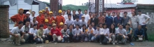 University students from the mainland and Hong Kong took part in the construction of New Bud Primary School