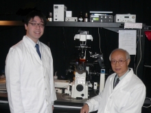 Prof. Chan Kam-tai (right), Programme Director of the BME undergraduate programme, and Prof. Douglas Yung, a member of the Programme Committee