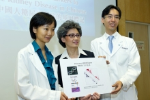 CUHK research group from Department of Medicine and Therapeutics discovered genetic markers to predict diabetic kidney disease in Chinese (from left) Dr Wing Yee SO, Clinical Assistant Professor (honorary); Professor Juliana Chung Ngor CHAN, Professor of Medicine and Therapeutics; and Professor Ronald Ching Wan MA, Associate Professor