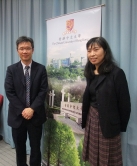 Two Associate Deans from CUHK Faculty of Engineering, Prof. CHAN Lai-wan (right) and Prof. CHUNG Chi-kit Ronald, introduce the new four-year engineering curriculum.