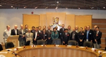 A group photo of experts and professors at the Institute.