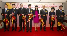 (From left) Dr. TAM Yuk-him, Consultant, Division of Paediatric Surgery and Paediatric Urology, Department of Surgery, Prince of Wales Hospital; Dr. LAU Mun-cheung Herman, Hospital Chief Executive, Cheshire Home; Prof. LAI Bo-san Paul, Chairman, Department of Surgery, CUHK; Dr. FUNG Hong, JP, Cluster Chief Executive, New Territories East Cluster, Hospital Authority; Ms. PONG Oi-lan Scarlett, JP, Chairman, Preventive Education &amp; Publicity Sub-committee, Action Committee Against Narcotics, HKSAR Government; Dr. MAN Chi-yin, Hospital Chief Executive, North District Hospital; Ms. HO Pui-yee Becky, Deputizing Cluster General Manager (Nursing), New Territories East Cluster, Hospital Authority and Prof. NG Chi-fai Anthony, Professor, Division of Urology, Department of Surgery, CUHK officiate at the ribbon-cutting ceremony of CUHK’s Youth Urological Treatment Centre, marking the opening of the territory’s first centre to provide urological assessment and treatment to young drug abusers.