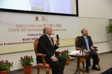 Prof. Herbert Marsh and Prof. Hau Kit-tai, Pro-Vice-Chancellor, CUHK (right).