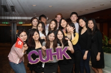 Jisoo Lee from Korea (1st left) enjoys her time at CUHK.