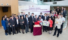 Professor Kao’s old friends and colleagues at CUHK celebrate his 80th birthday on campus.