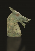 Bronze horse head
Eastern Han, 2nd century
Cheng Xun Tang Collection