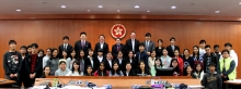 A group photo of all student participants and members of CUHK Faculty of Law.