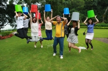 Prof. Joseph Sung participates in the Ice Bucket Challenge