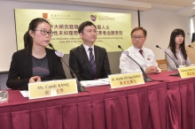 Candy Kang (1st left) and Prilla Tsang (1st right) are the first two undergraduate students in Hong Kong listed as co-first authors in an international leading journal, International Journal of Cardiology.