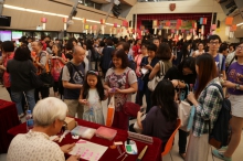 Over 500 CUHK staff members join the party.