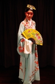 Liu Zihan wears a Kunqu opera makeup and costumes.