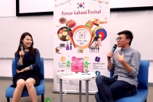 Miss Sue Chang and Mr. Steve Chung talk about Korean food culture.