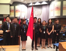 CUHK interns participate in the 71st Session of UN ESCAP as volunteers.