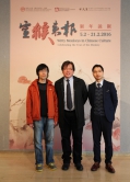 (From Left) Mr. Xia Xiaoshuang, PhD student,  Department  of  Fine  Arts, CUHK; Prof. Ho Che-wah, Chairman, Department of Chinese Language and Literature, CUHK and Dr. Phil Chan, Research-Assistant  Curator  (Painting and Calligraphy), Art Museum, CUHK.