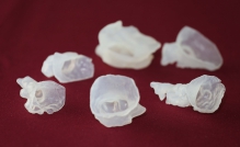 3D soft silicone-based models of complex cardiac structures