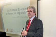 Prof. Christopher Gane, Dean, CUHK Faculty of Law, delivers an inaugural address to mark the opening of the 3-day conference on ‘The Political Economy of Financial Regulation’.