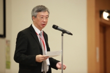 Professor Fung Tung, Associate Vice-President of CUHK and Associate Director of IEES, delivers a welcome speech.