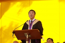 Prof. Joseph Sung, CUHK Vice-Chancellor delivers an address.