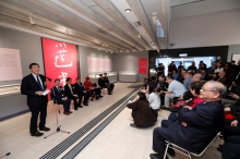 Prof. Joseph J.Y. Sung, Vice Chancellor and President of CUHK delivers a speech.