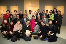 The opening ceremony of the Exhibition from CUHK Library's of Yam Pak Collection.