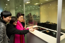 The opening ceremony of the Exhibition from CUHK Library's of Yam Pak Collection.