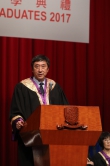 Prof. Joseph Sung, Vice-Chancellor and President of CUHK delivers an address.