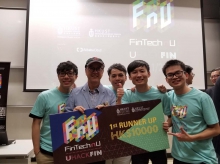 ‘Expeditioner’, composed of four engineering students, received the First runner-up in the UHackFin organised by HKUST last year.