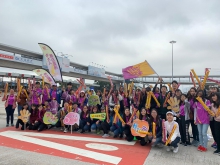 CUHK cheerers give their support at several cheering spots along the race routes