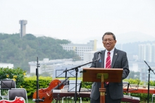 Professor Rocky S. Tuan, Vice-Chancellor and President, CUHK introduces eleven future plans of the University during the Chinese New Year Media Reception.