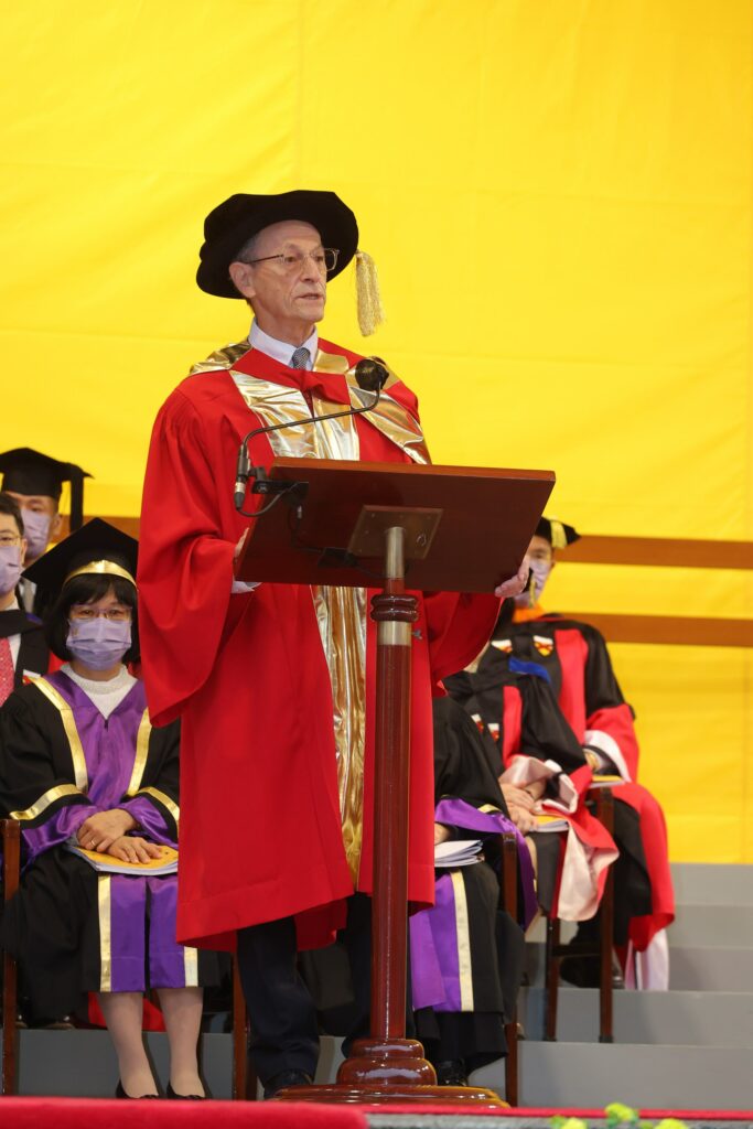 Professor Sir Michael Marmot delivers a speech.