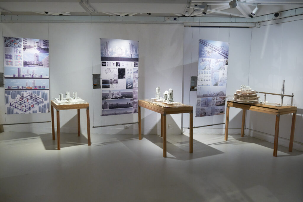 63 graduation projects are presented in the forms of design layouts and models.