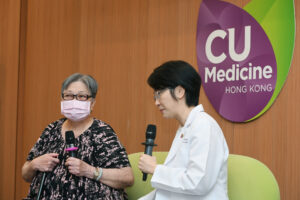 Mrs Chan was diagnosed with advanced triple negative breast cancer in 2017. Unfortunately, cancer came back after treatment and the tumour kept growing. She was subsequently referred to participate in novel immunotherapy study at CUHK P1CTC. Her cancer was successfully under control after three years of trial. Mrs Chan said her biggest dream had been to see her sons getting married and having children. Now she has had her dream come true thanks to the clinical trial.