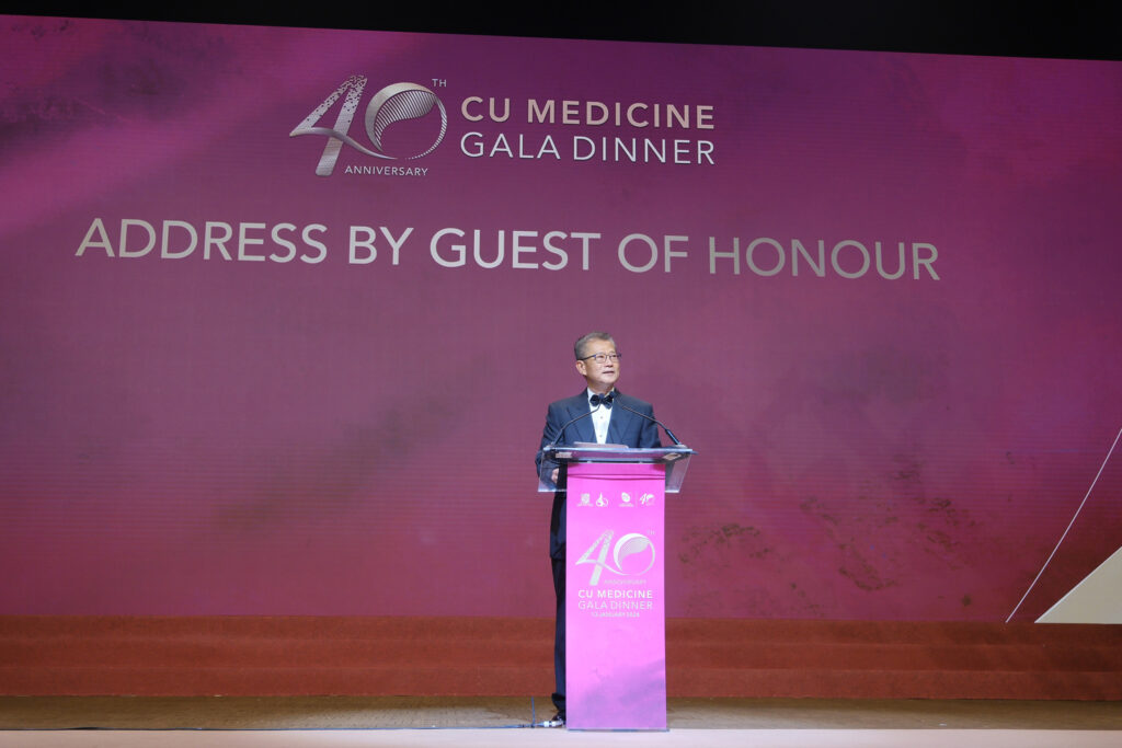 Mr Paul Chan applauds CU Medicine’s enduring legacy and contribution. He says the Faculty has nurtured many of the leading medical minds. Beyond excellence in medical research, education and practice, he is most impressed by CU Medicine’s proud and strong tradition, a tradition that emphasises compassion and empathy in caring for patients. It has permeated its work and practice, evident from the profound appreciation by patients, the favourable feedback of the community, as well as national and international recognition of the school.