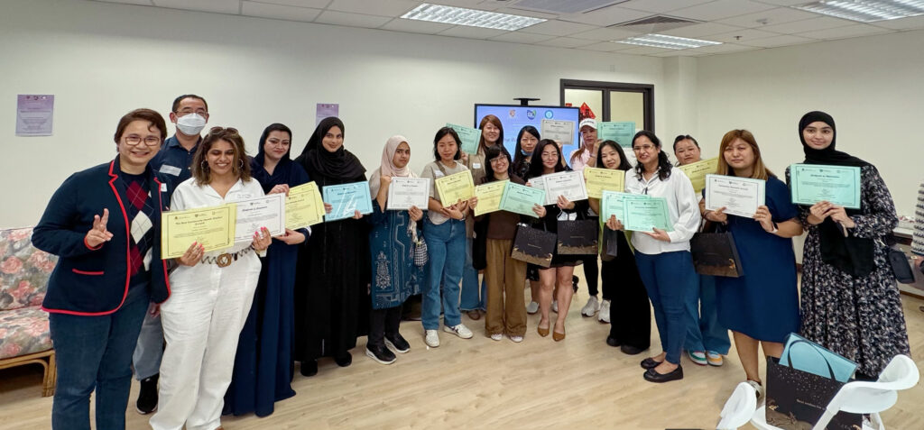 Certificates were presented to community health workers who have completed the training programme and have carried out intervention to their peers.