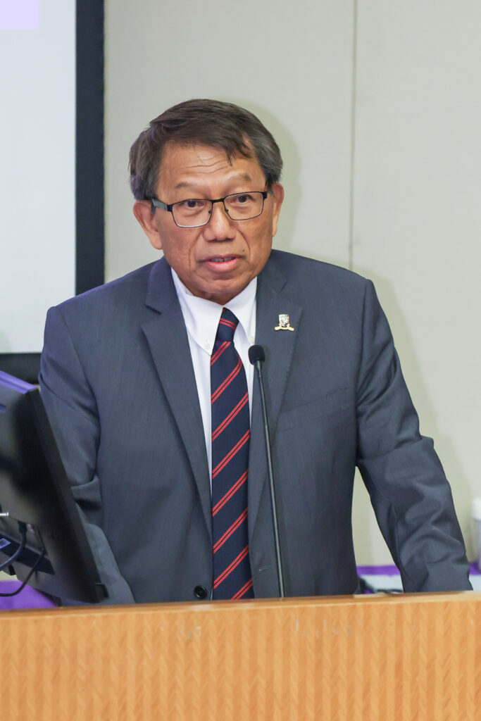 Professor Rocky S. Tuan delivers a speech.