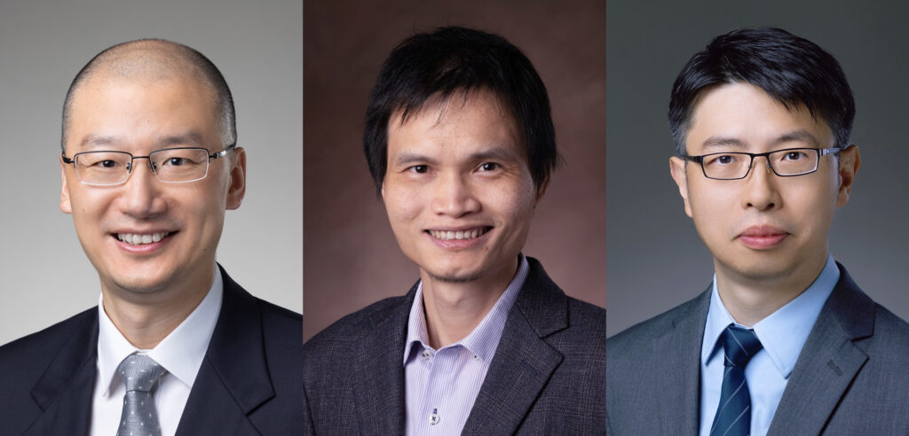 (From left) Professor Yan Renbin, Professor Wu Yilin and Professor Shi Zhentao.