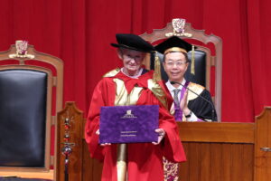 Professor Dame Nancy Rothwell is awarded the degree of Doctor of Laws, honoris causa