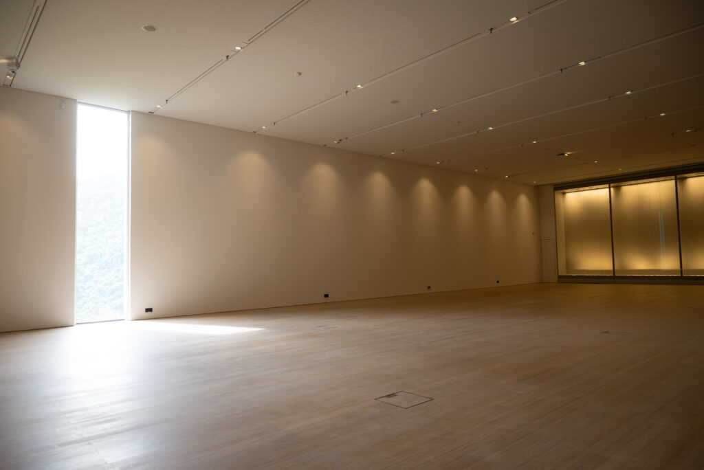 The Harold and Christina Lee Gallery boasts a 4.5m ceiling height for large art-works