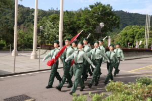 CUHK’s student flag-guard team.