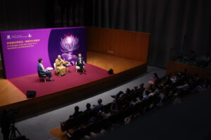 The event attracted a full house, where the audience attentively listened to this unique and thought-provoking dialogue.