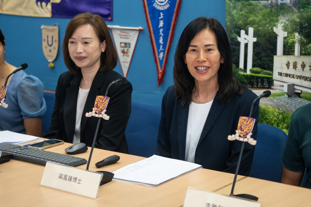 Dr Elean Leung Fung-lin (right) says the Physical Education Unit continues to promote active participation in diverse sporting activities, with the goal of cultivating a sporting culture among all members of the CUHK community.