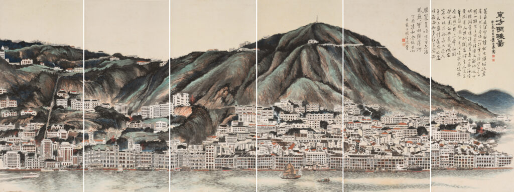 Pearl of the Orient<br />
Yip Yan-chuen (1903–1969)<br />
Dated spring 1953<br />
Ink and colour on paper<br />
Acc. no.: 2008.0370<br />
Gift of the Yip Family