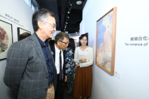 Guests preview the MoCC’s 11th Anniversary Exhibition, “Beginning a New Decade: Art for a Sustainable Future”.