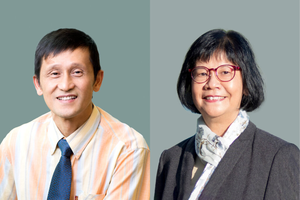 Professor Jiang Liwen (left) and Professor Sham Mai-har (right)