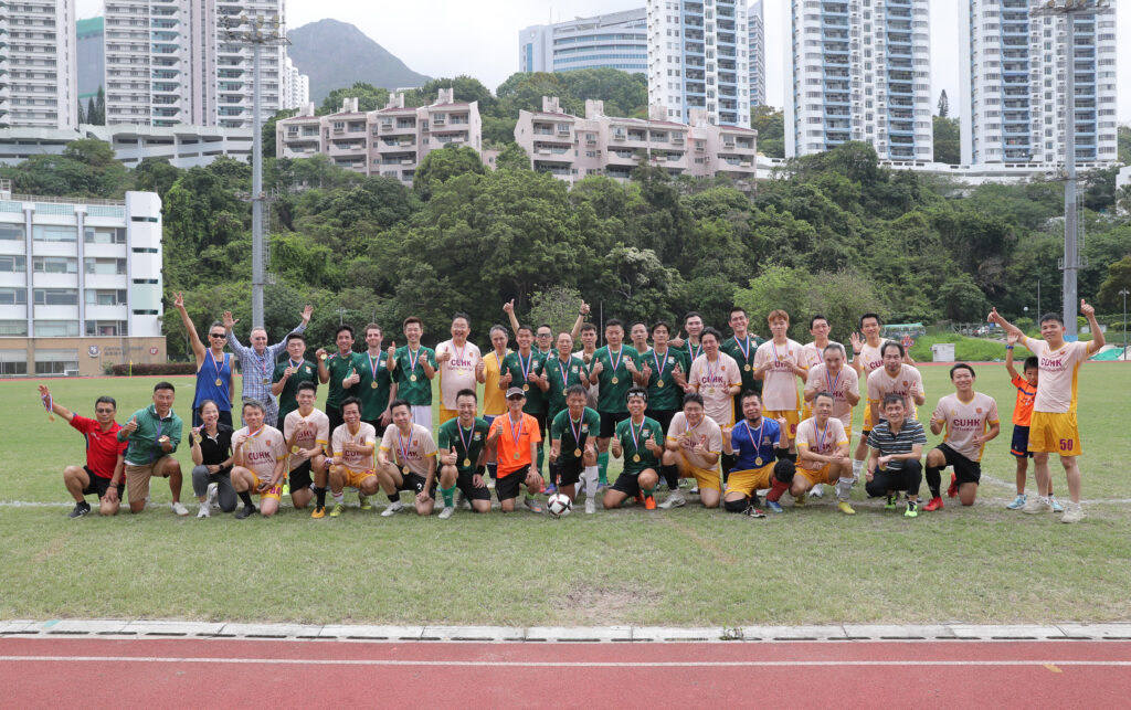 HKU and CUHK hold the Vice-Chancellor’s Cup Soccer Match.